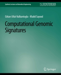 Cover image: Computational Genomic Signatures 9783031005220