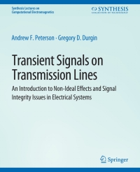 Cover image: Transient Signals on Transmission Lines 9783031005817