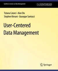 Titelbild: User-Centered Data Management 9783031007101
