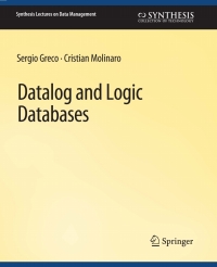 Imagen de portada: Datalog and Logic Databases 9783031007262