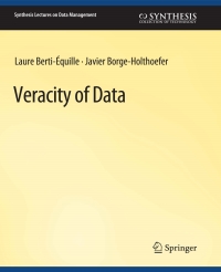 Cover image: Veracity of Data 9783031007279