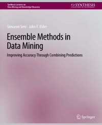 Cover image: Ensemble Methods in Data Mining 9783031007712