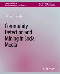 Immagine di copertina: Community detection and mining in social media 9783031007729