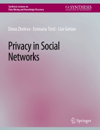 Imagen de portada: Privacy in Social Networks 9783031007736