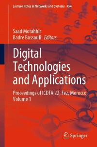 Titelbild: Digital Technologies and Applications 9783031019418