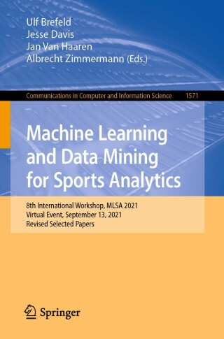 Imagen de portada: Machine Learning and Data Mining for Sports Analytics 9783031020438