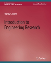 Cover image: Introduction to Engineering Research 9783031009556