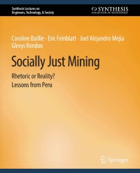 Cover image: Socially Just Mining 9783031009891