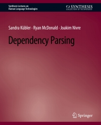 Cover image: Dependency Parsing 9783031010033
