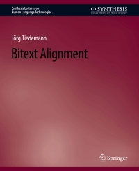 Titelbild: Bitext Alignment 9783031010149