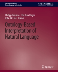 Titelbild: Ontology-Based Interpretation of Natural Language 9783031010262
