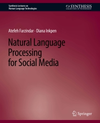 Imagen de portada: Natural Language Processing for Social Media 9783031010293