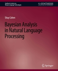 Omslagafbeelding: Bayesian Analysis in Natural Language Processing 9783031001758