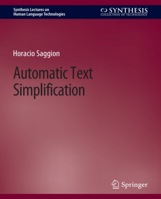 Omslagafbeelding: Automatic Text Simplification 9783031010385