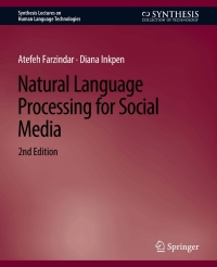 Titelbild: Natural Language Processing for Social Media, Second Edition 2nd edition 9783031001789