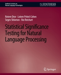 Cover image: Statistical Significance Testing for Natural Language Processing 9783031001857