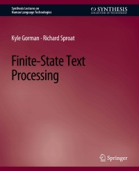 Imagen de portada: Finite-State Text Processing 9783031010514