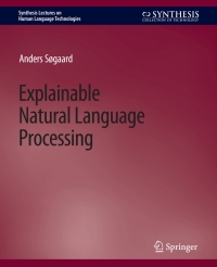 表紙画像: Explainable Natural Language Processing 9783031010521