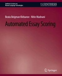 Cover image: Automated Essay Scoring 9783031001932