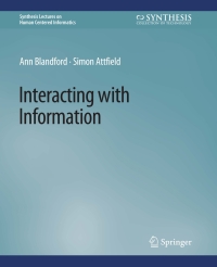 Imagen de portada: Interacting with Information 9783031010613