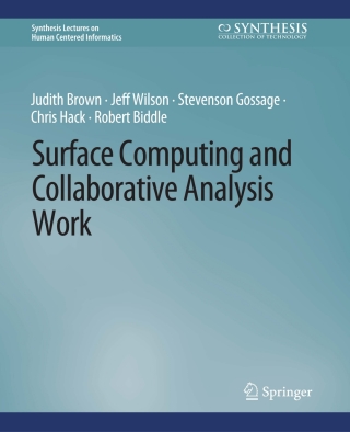 Immagine di copertina: Surface Computing and Collaborative Analysis Work 9783031010743