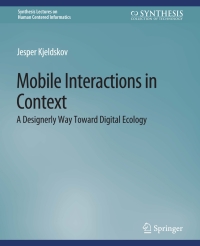 Cover image: Mobile Interactions in Context 9783031010767