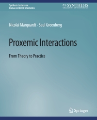 Cover image: Proxemic Interactions 9783031010804