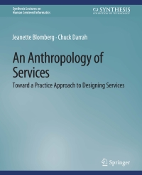 صورة الغلاف: An Anthropology of Services 9783031010811