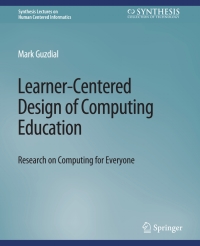 Cover image: Learner-Centered Design of Computing Education 9783031001994