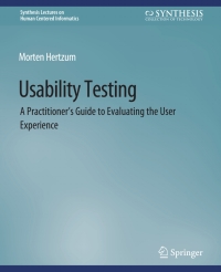 Cover image: Usability Testing 9783031010996
