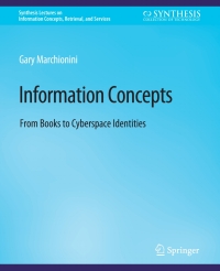 Titelbild: Information Concepts 9783031011450