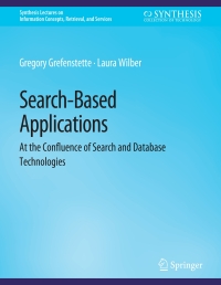 Cover image: Search-Based Applications 9783031011467