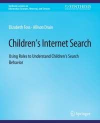 Cover image: Children’s Internet Search 9783031011580