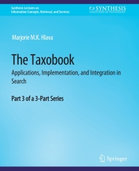 Cover image: The Taxobook 9783031011627