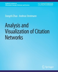 Cover image: Analysis and Visualization of Citation Networks 9783031011634