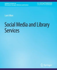 Omslagafbeelding: Social Media and Library Services 9783031011641