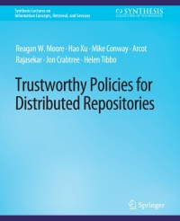 Omslagafbeelding: Trustworthy Policies for Distributed Repositories 9783031011757