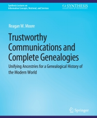 Cover image: Trustworthy Communications and Complete Genealogies 9783031002328