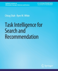 Cover image: Task Intelligence for Search and Recommendation 9783031011986