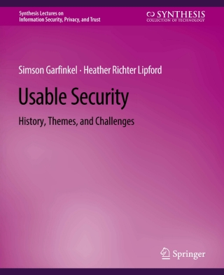 Imagen de portada: Usable Security 9783031012150