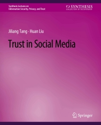 Cover image: Trust in Social Media 9783031012174