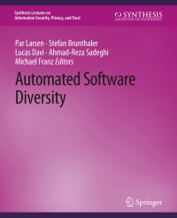 Titelbild: Automated Software Diversity 9783031012181