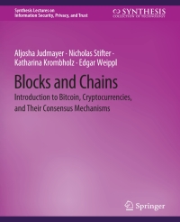 Cover image: Blocks and Chains 9783031002366