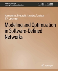 Imagen de portada: Modeling and Optimization in Software-Defined Networks 9783031002465