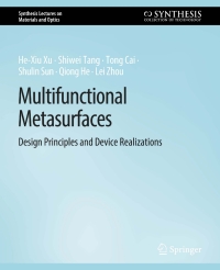 Omslagafbeelding: Multifunctional Metasurfaces 9783031012624