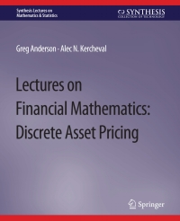 Omslagafbeelding: Lectures on Financial Mathematics 9783031012716