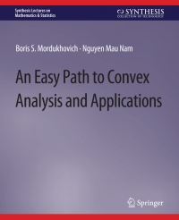 Imagen de portada: An Easy Path to Convex Analysis and Applications 9783031012785