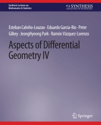 Omslagafbeelding: Aspects of Differential Geometry IV 9783031012884