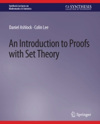 Cover image: An Introduction to Proofs with Set Theory 9783031012983