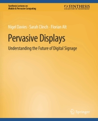 Cover image: Pervasive Displays 9783031013560